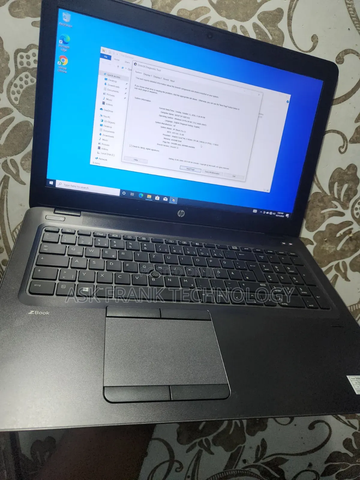 Laptop HP ZBook 15u G3 8GB Intel Core i7 SSD 128GB