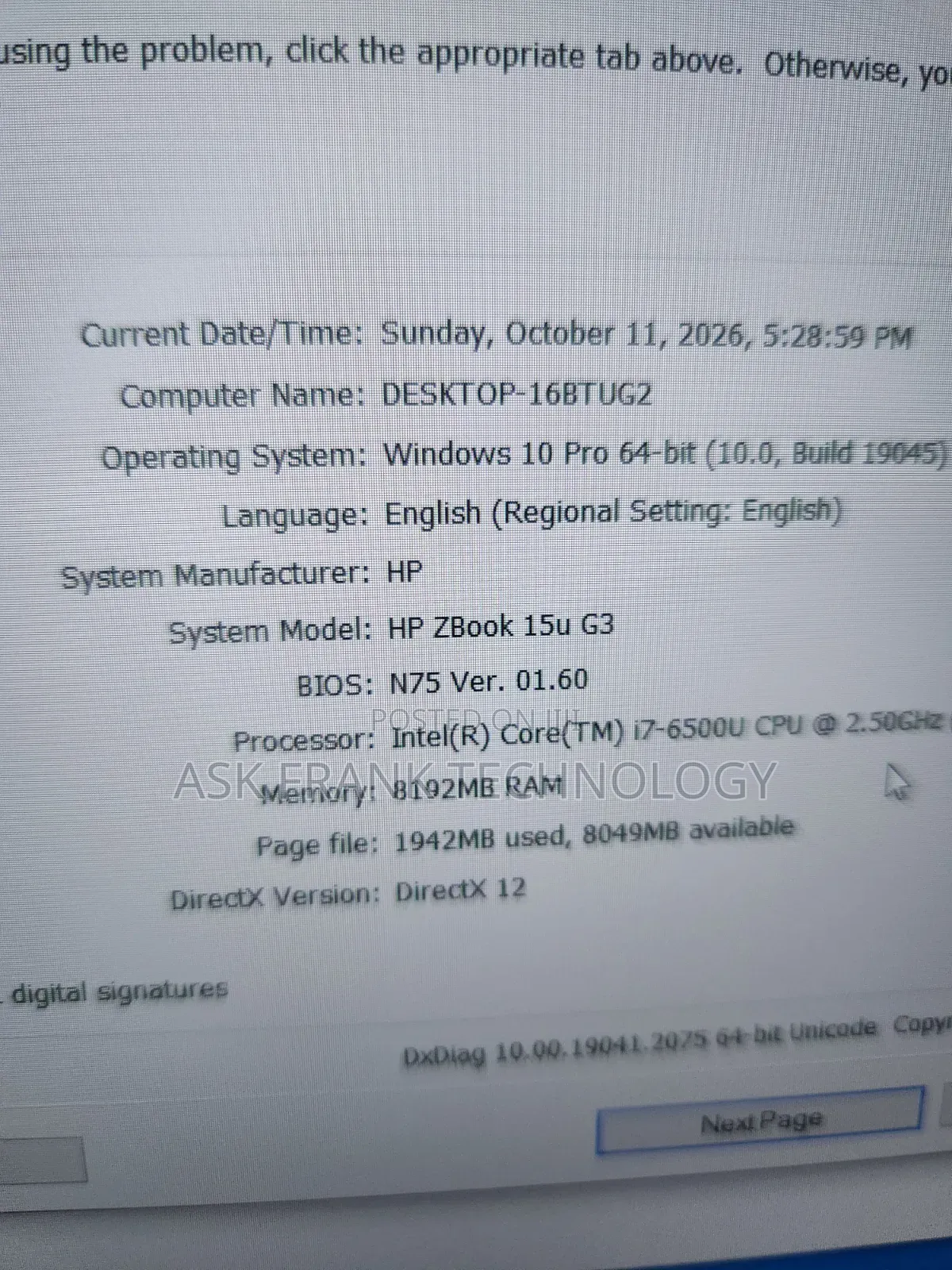 Laptop HP ZBook 15u G3 8GB Intel Core i7 SSD 128GB