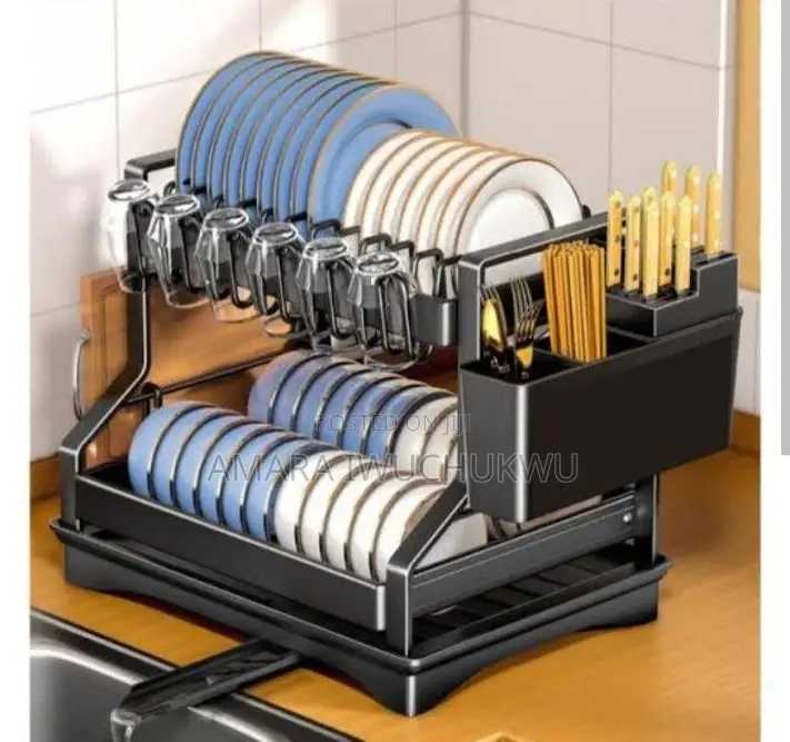 Dish Rack With Cup Holder