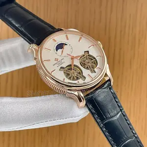 Patek Philippe Round Automatic Leather Watch