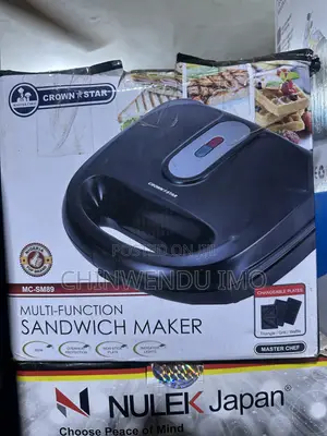 Crown Star 3-in-1 Sandwich Toaster & Waffle Maker