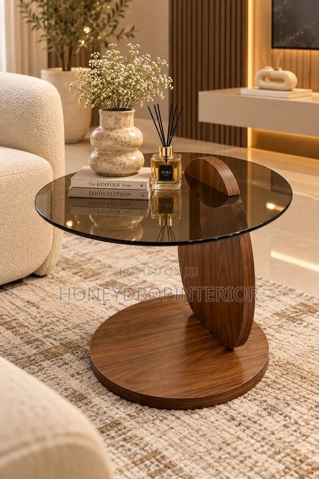 Walnut Side Stool