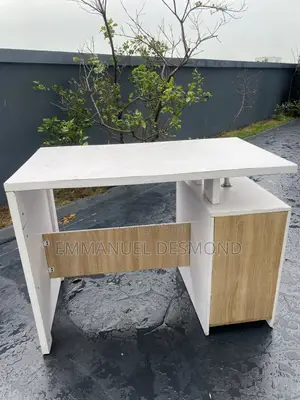 Solid HDF Office Table With Cupboard