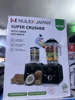 Nulek Japan 6500W Super Crusher Blender With Timer