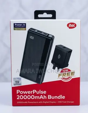 Itel 20,000mAh Power Pulse Digital Power Bank