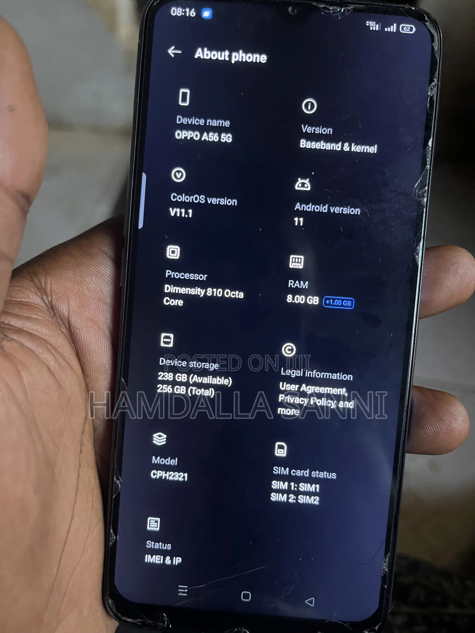 Oppo A56 5G 256 GB