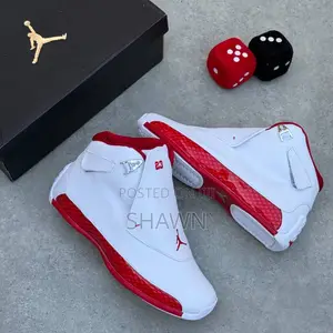 Jordan 18 Retro White/Versity Sneakers