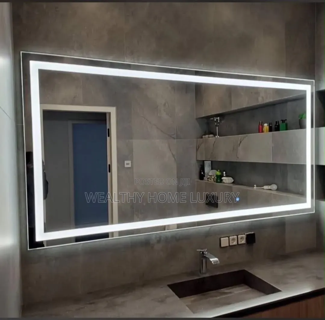 Large Smart LED Bathroom Mirror With Touch Sensor & Anti-Fog