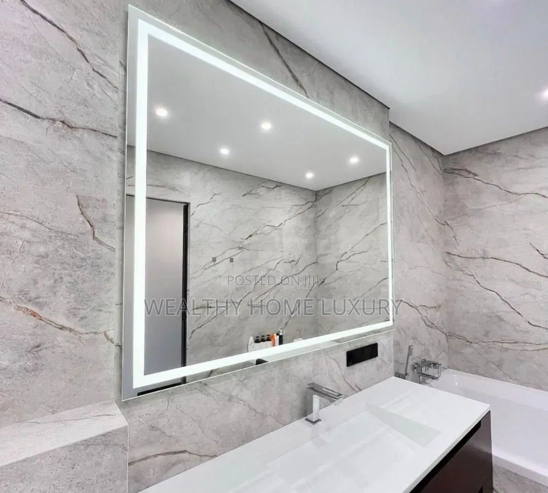 Large Smart LED Bathroom Mirror With Touch Sensor & Anti-Fog