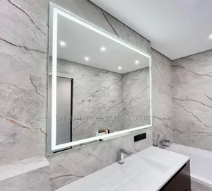 Large Smart LED Bathroom Mirror With Touch Sensor & Anti-Fog