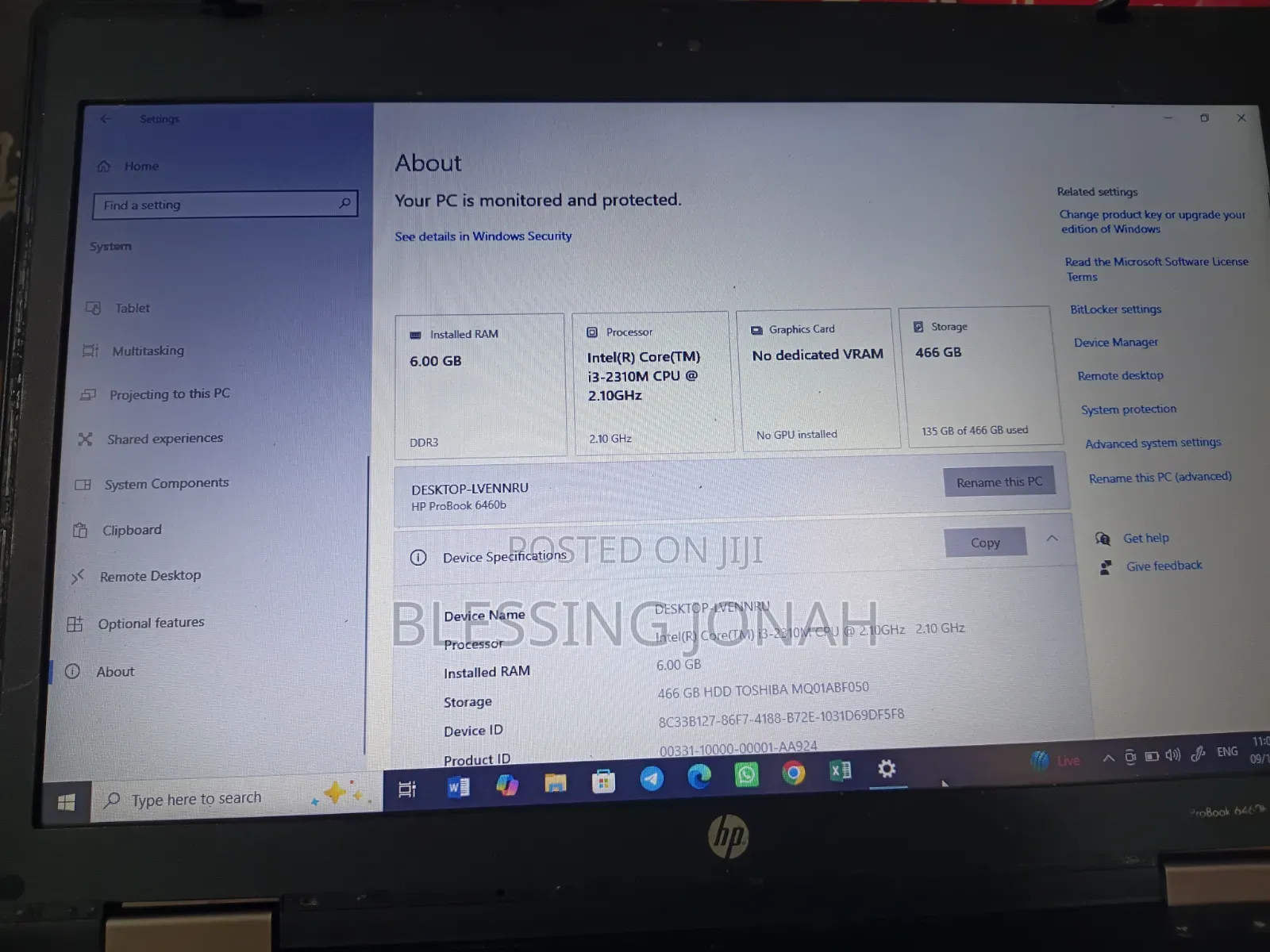 Laptop HP ProBook 6460B 6GB Intel Core i3 HDD 640GB