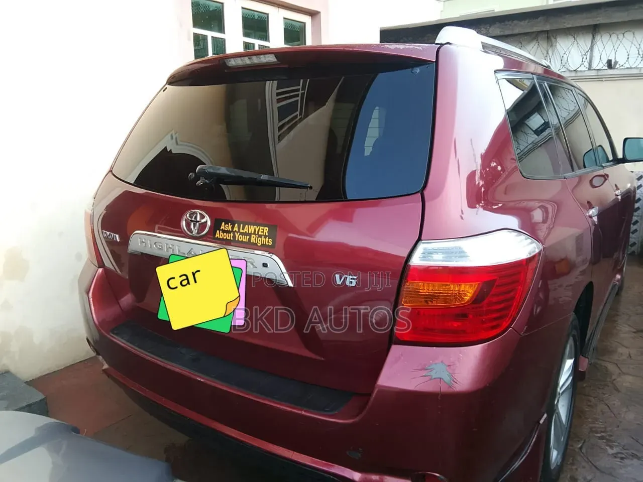 Toyota Highlander Limited 2008 Red