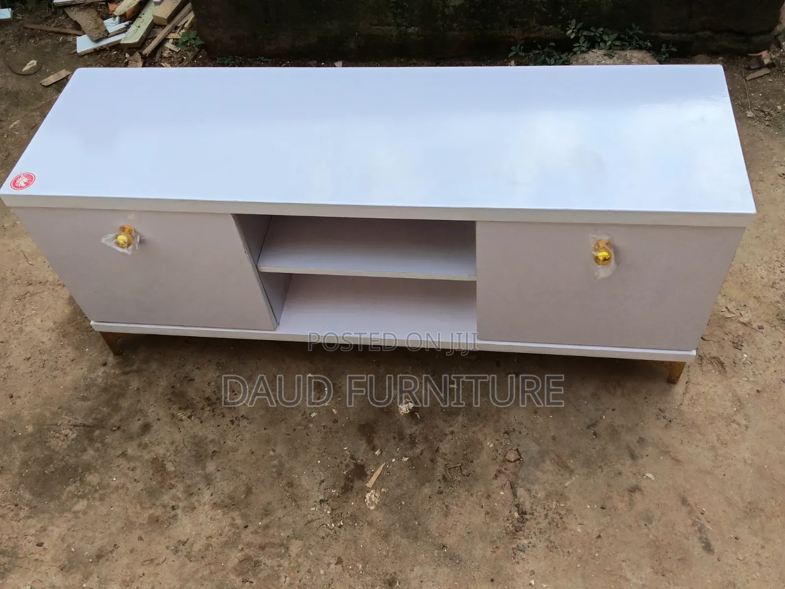 Modern White TV Stand With Storage – Quality Furniture
