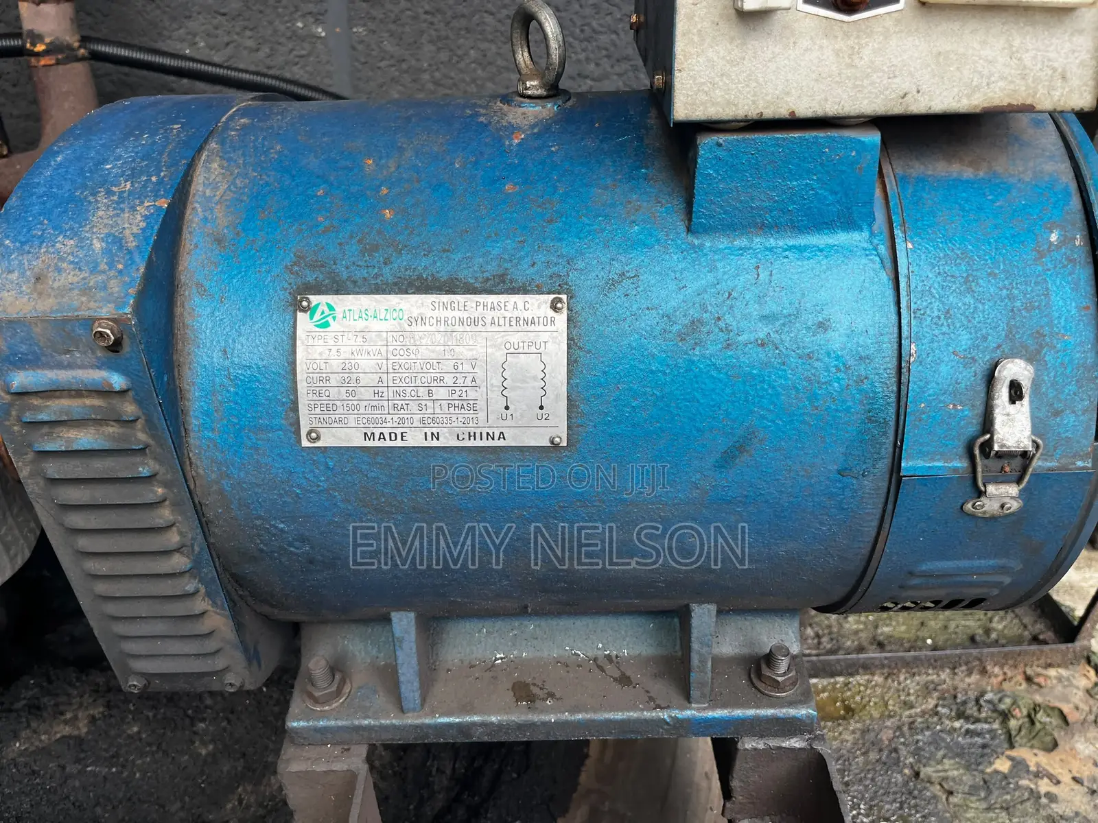 195 Diesel Generator With 7.5kva Alternator