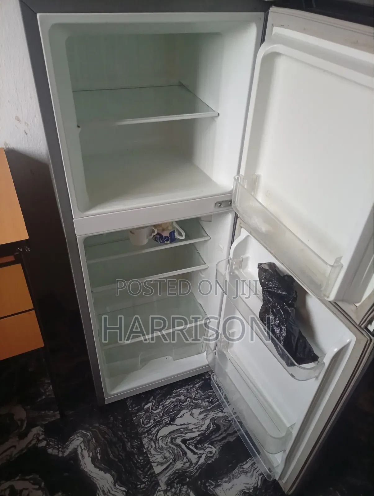 Standing Double Door Fridge and Freezer