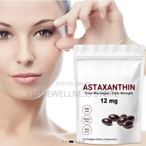Astaxanthin From Microalgae Triple Strength 12mg, 120 Soft Gel