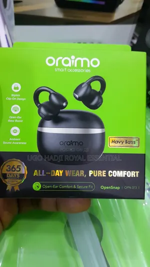 Brand New Oraimo OpenSnap Clip-on Open-Ear Earbuds (OPN-373)