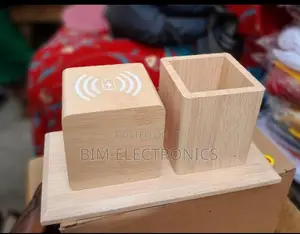 Digital Wooden Clock- Charges Phone Wirelessly