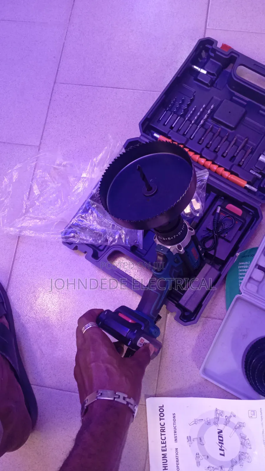 Rechargeable Drilling Machine With Pop Cutter