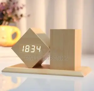 Digital Clock Pen Holder.