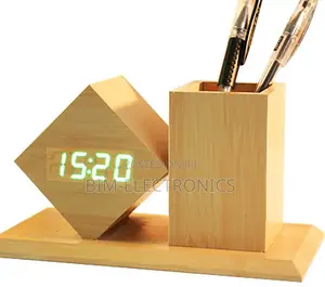 Digital Clock Pen Holder.