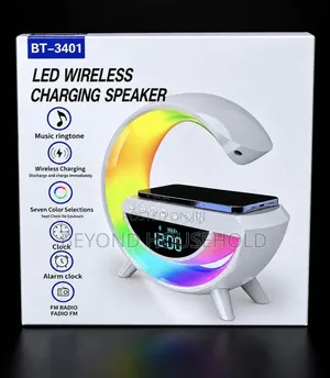 Multi-Function G-Shaped LED Wireless Charging Bluetooth Speaker