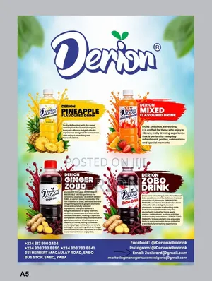 Derion Ginger Zobo Drinks