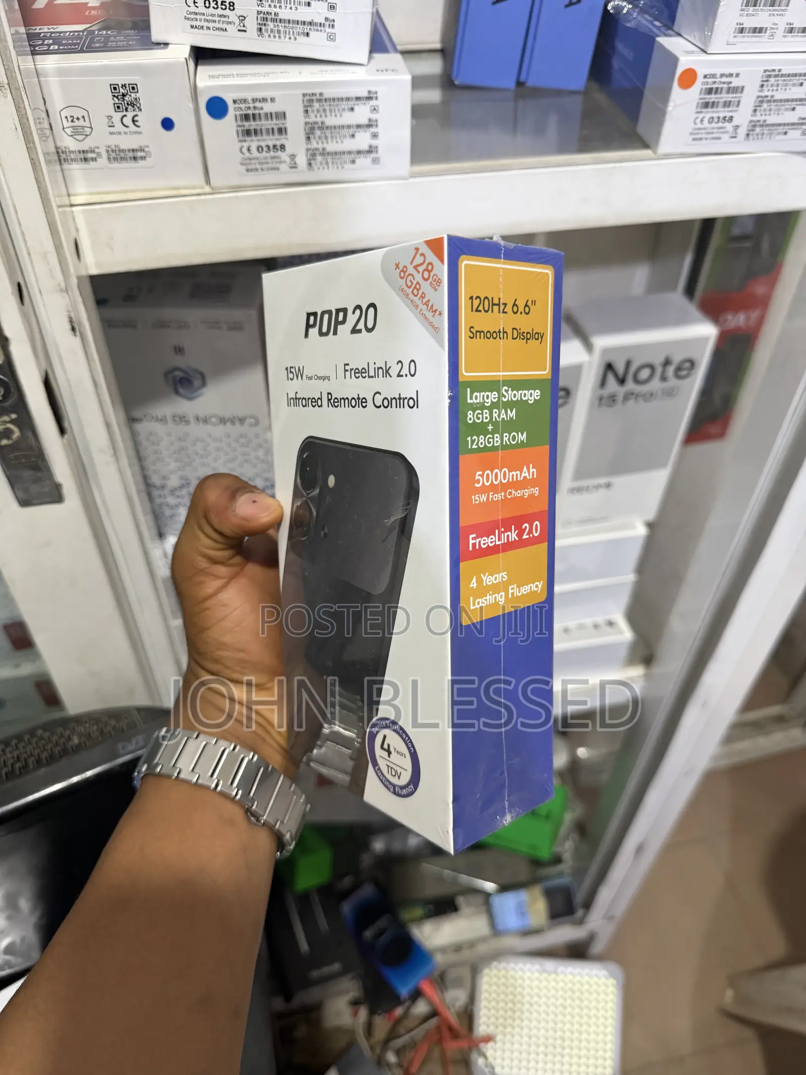 New Tecno Pop 20 128 GB Black