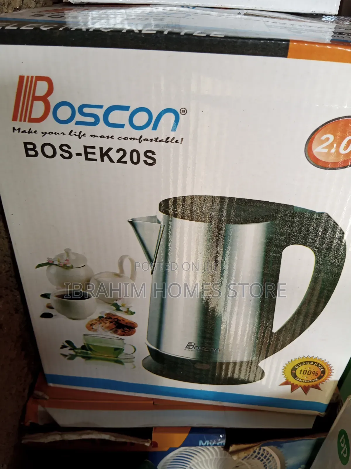 Boscon Electric Kettle 2.0 Liter