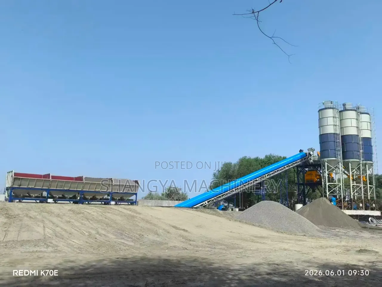 120 Cubic Concrete Batching Plant