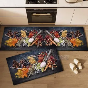 Premium 2-Piece Kitchen Mat Set | Cushioned Anti-Slip Floor Runner