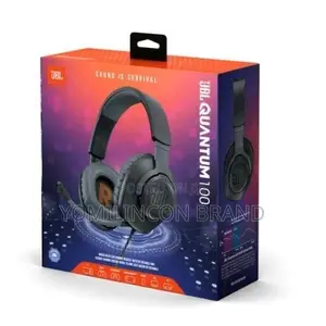 JBL Quantum 100 - Wired Over-Ear Gaming Headphones - Black