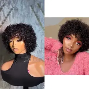 Short Curly Human Hair Wig