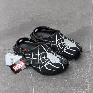 Spider-Man Crocs Clogs Trendy Spider Web Design Non-Slip & Comfortable