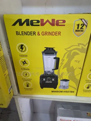 Mewe Blender and Grinder, 1000W, MWBGM-HS07BK