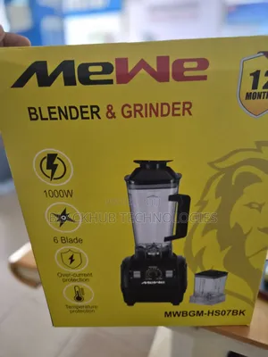 Mewe Blender and Grinder, 1000W, MWBGM-HS07BK