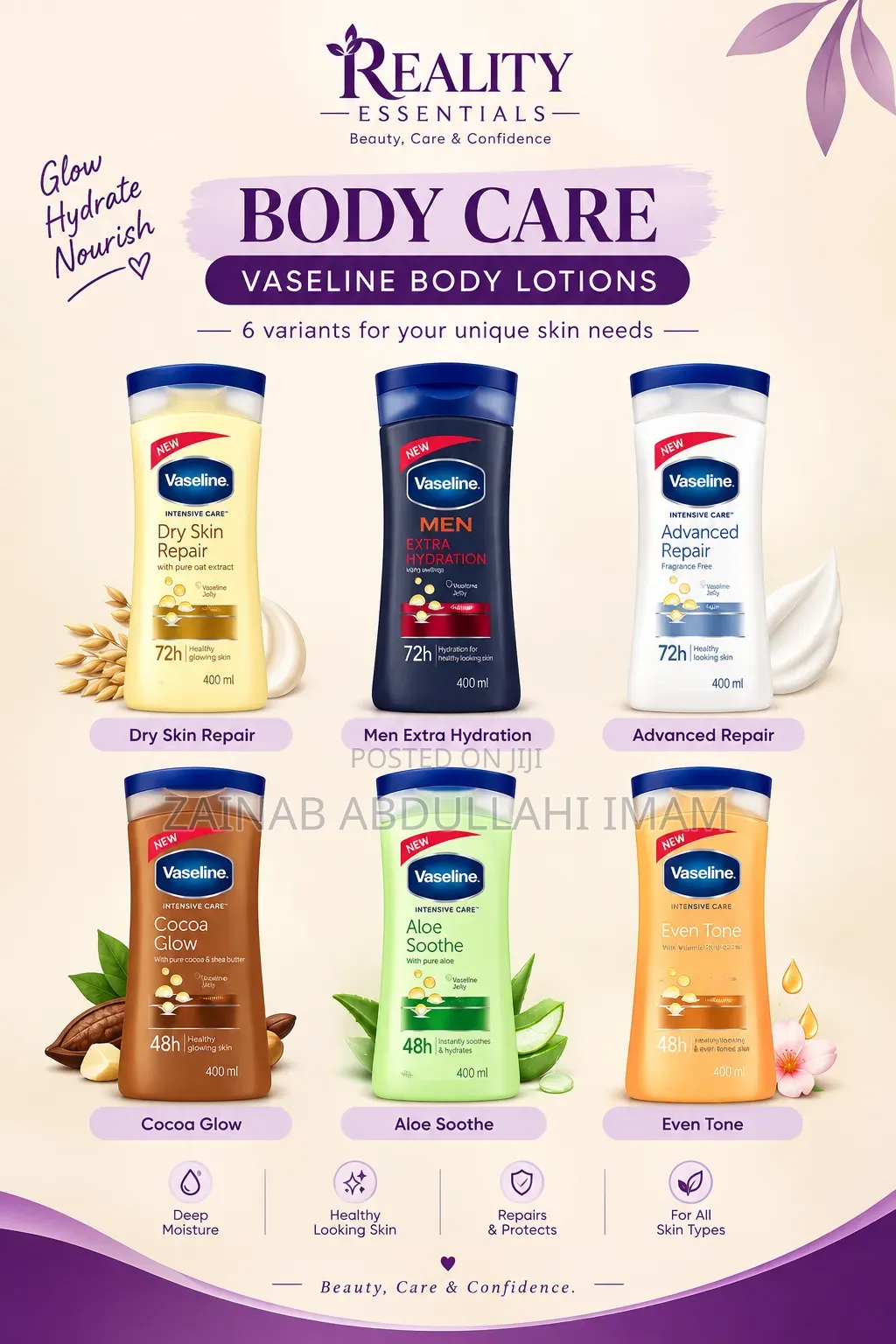 Vaseline Body Lotions