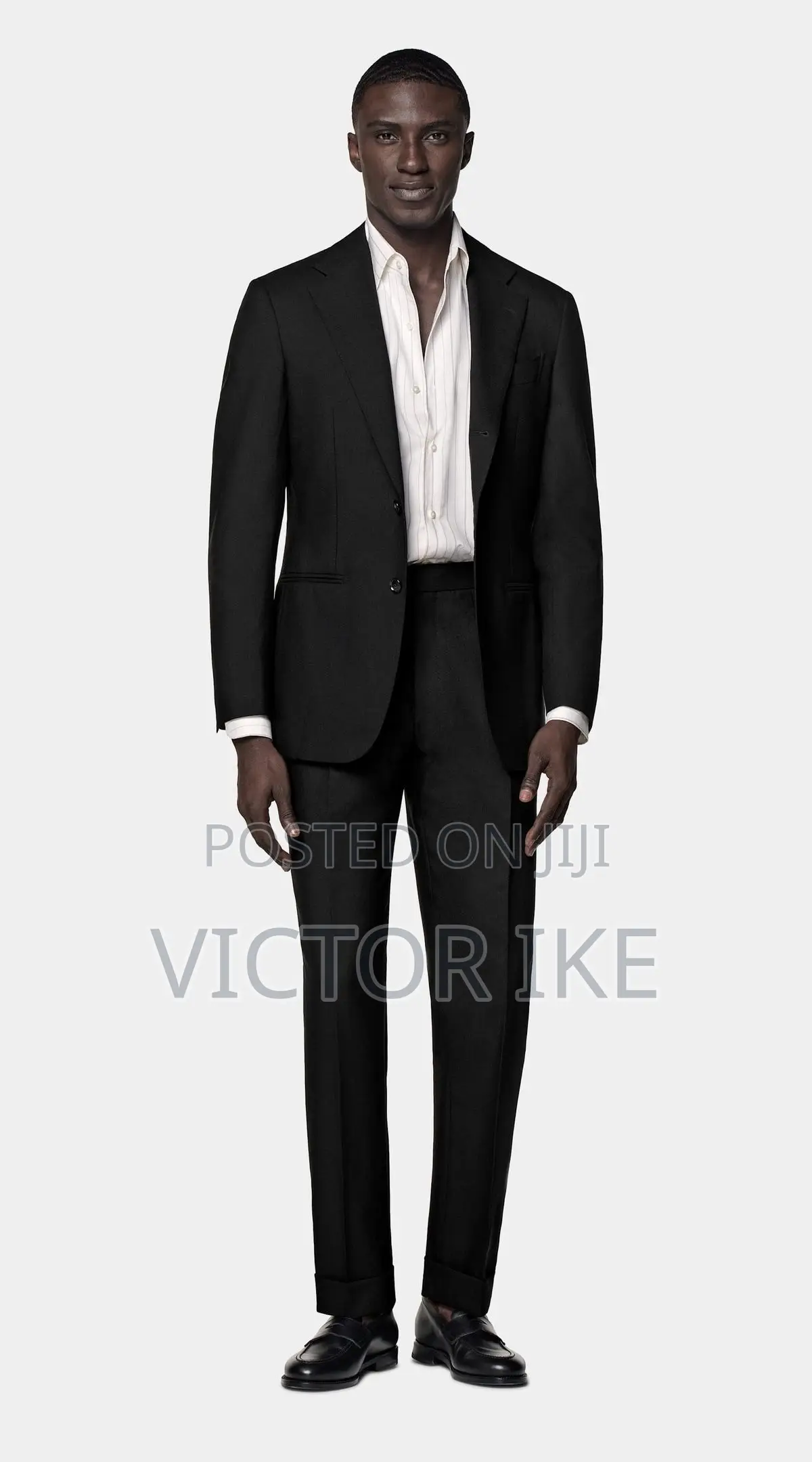 Black Up and Down Suit