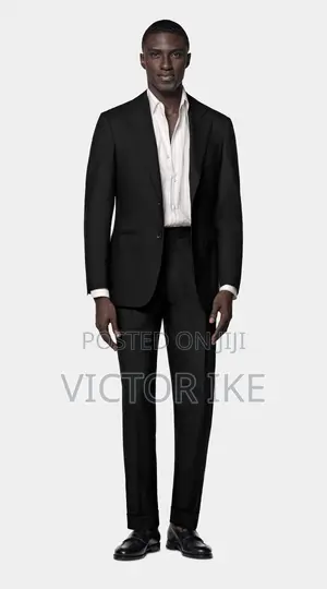 Black Up and Down Suit