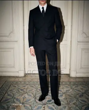 2piece Black Quality Suit Wear