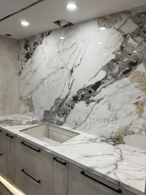 Kitchen Marble Wall Finishing