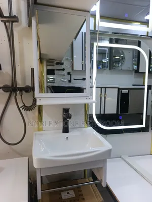 Hanging Washing Hand Basin With Mirror Shelf