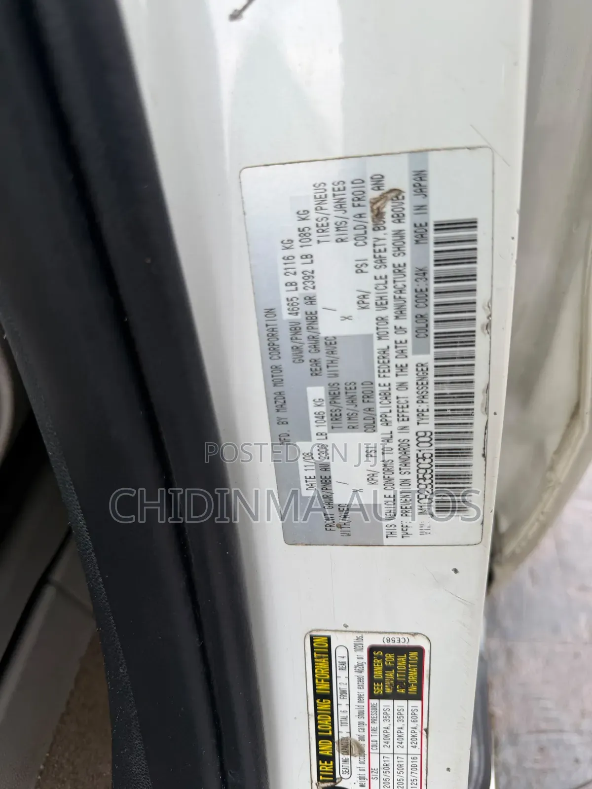 Mazda 5 2009 White