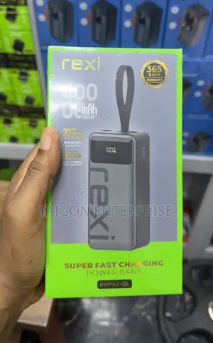 Rexi 40,000mAh (22.5W )Super Fast Charging Powerbank (RMF40-QL )