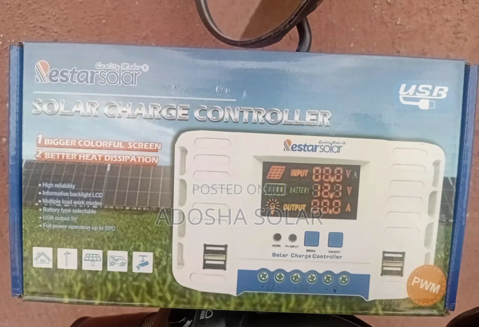 50Ah PWM Charge Controller