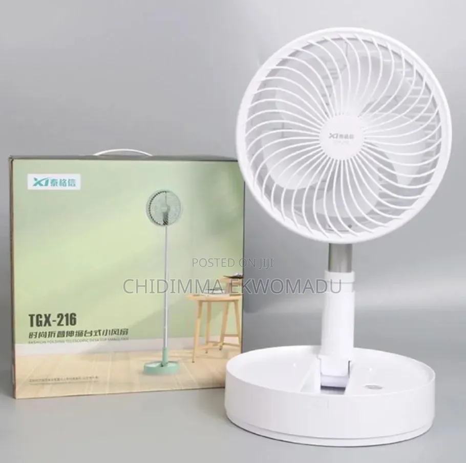 TGX Stretchable Rechargeable Folding Telescopic Fan