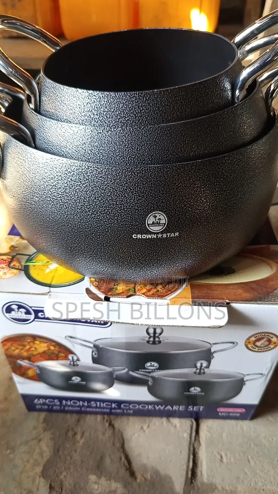 6 PCS Nonstick Cookware Set
Original Coating and Spacious
For All Type