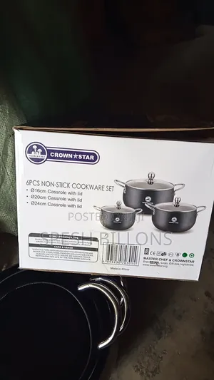 6 PCS Nonstick Cookware Set
Original Coating and Spacious
For All Type