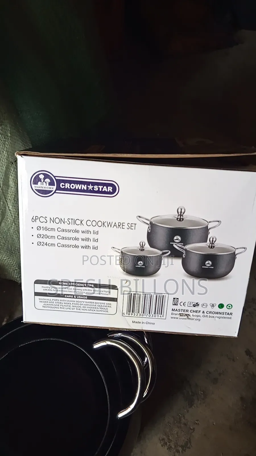 6 PCS Nonstick Cookware Set
Original Coating and Spacious
For All Type