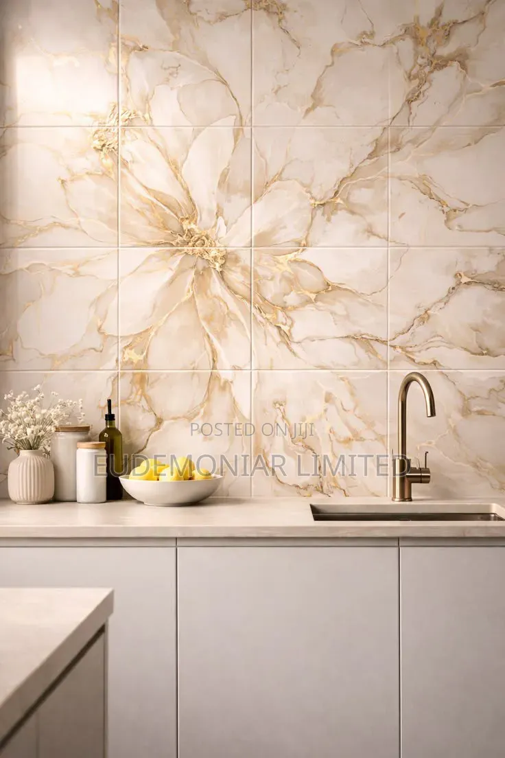 Elegant Marble Kitchen Wall Decor